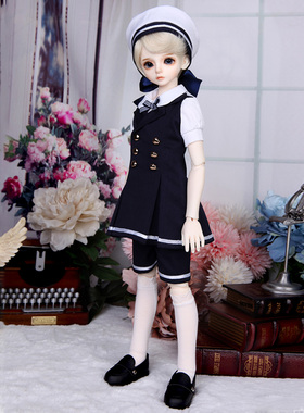 【娃衣】BJD衣服SD娃衣1/6/4分蓝色海军风  男女装可选