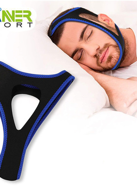 Stop Snoring Chin Strap Anti Apnea Snore Support Belt 打鼾带