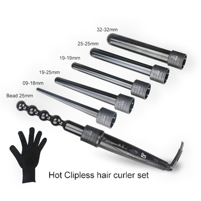 6-IN-1 Curling Iron Professional Curling Wand Set 6in1卷发棒