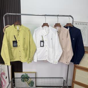 口袋长袖 宽松休闲立领衬衫 上衣外套 户外通勤男女情侣款 大厂订单