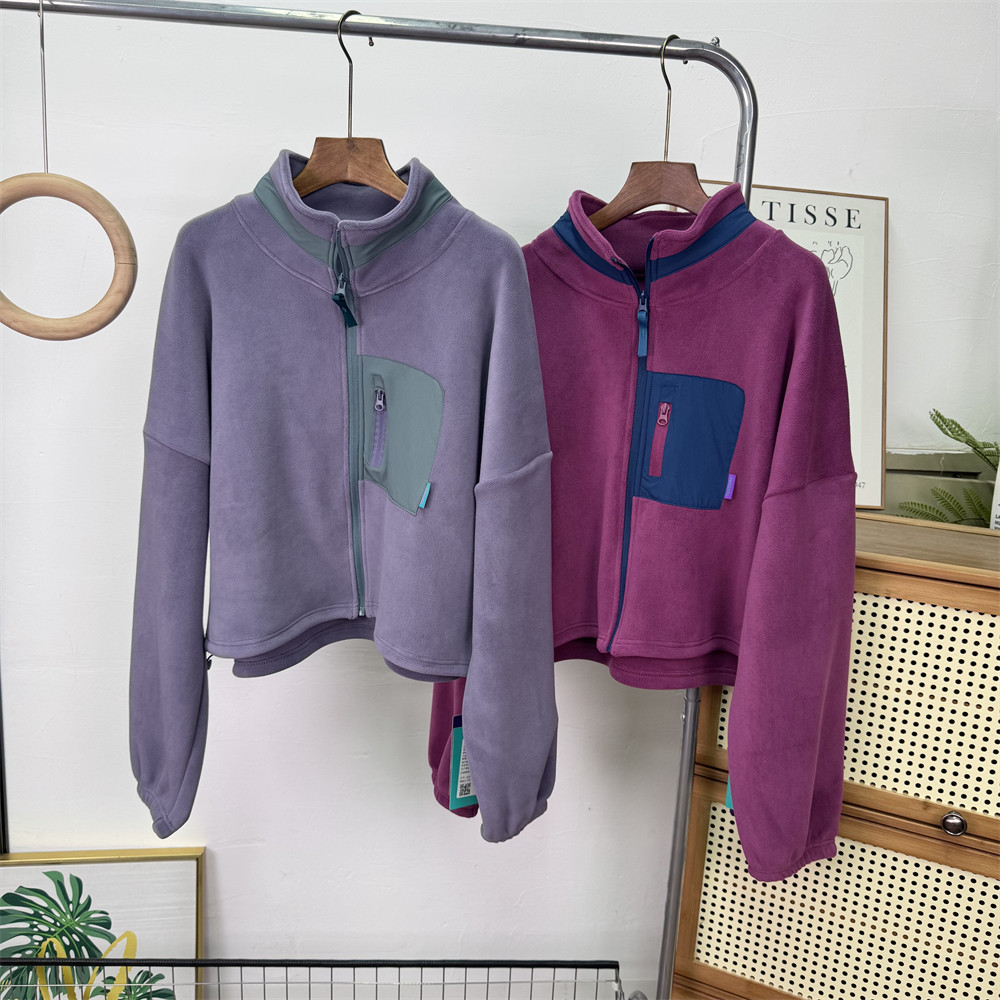 大厂订单！秋冬品宽松加厚保暖抗静电立领双面摇粒绒夹克短外套女,女装/女士精品,短外套,淘宝优惠券,粉丝福利购,淘宝优惠卷