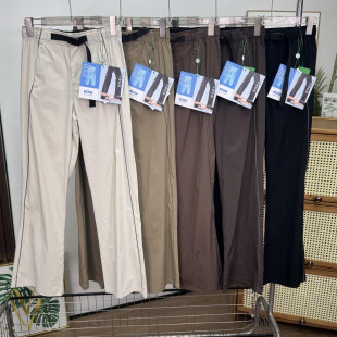 2025新款 休闲裤 凉皮女士速干机能喇叭长裤 裤 多色工装 WMXZ春季