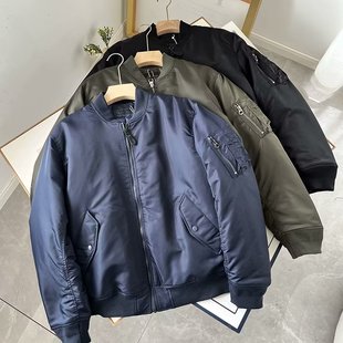 试衣间秋冬新款男女情侣军旅式飞行服外套棒球服加棉夹克459618