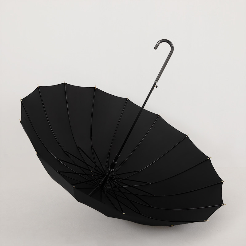 日系16骨小清新直杆长柄弯钩雨伞男女晴雨两用抗风双人大号自动伞,居家日用,伞,淘宝优惠券,粉丝福利购,淘宝优惠卷
