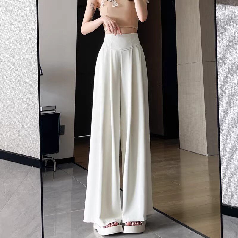 清仓捡漏西装阔腿裤女夏季薄款高级垂感高腰显瘦宽松休闲拖地裤裙
