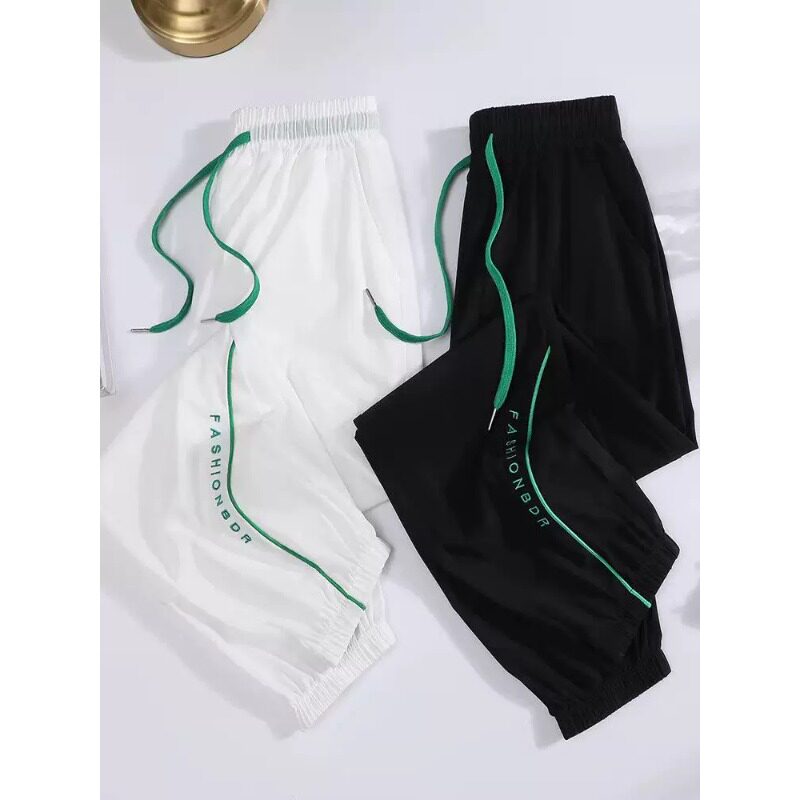 清仓捡漏冰丝速干哈伦裤女2026夏季宽松防晒运动九分裤束脚休闲裤