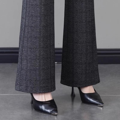 秋冬季微喇裤女时尚妈妈休闲长裤