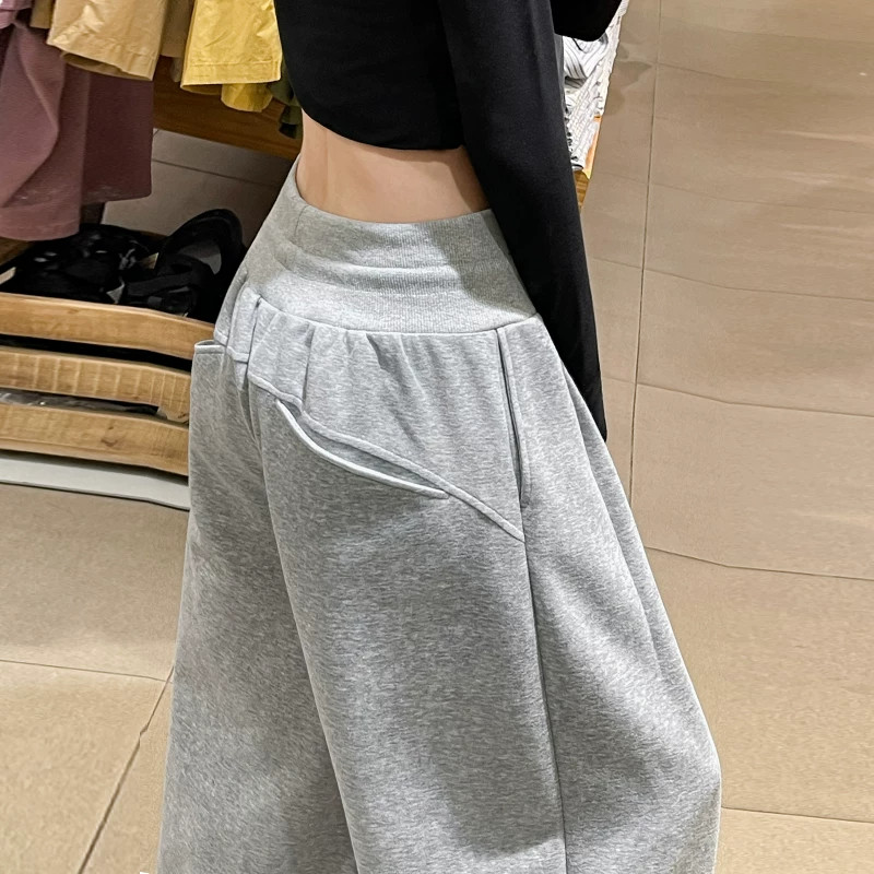 阔腿裤女秋季低腰显瘦卫裤运动裤