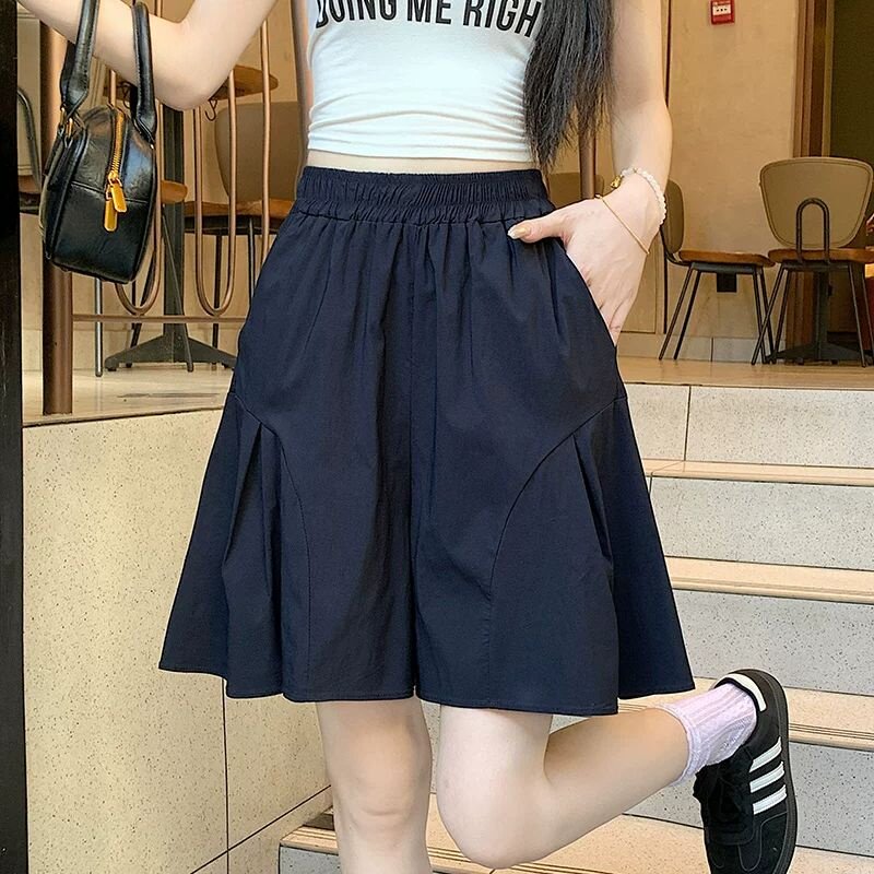 冰丝速干工装裤裙女夏季阔腿裙裤
