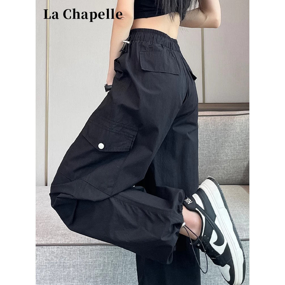 清仓捡漏速干美式工装裤女夏季薄款2026新款阔腿小个子春秋运动裤