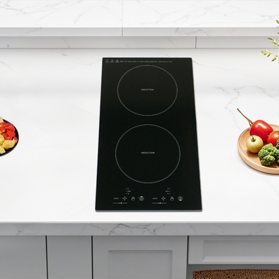 FUGE双眼嵌入式竖款电磁电陶炉双