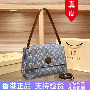 香港真皮托特包包女2025新款高级感小众大容量通勤百搭单肩斜挎包