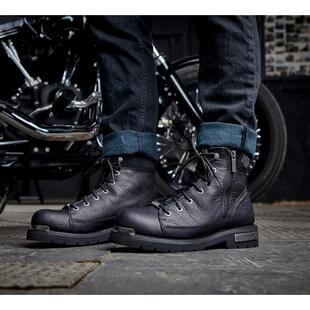 海外代购Harley Davidson/哈雷戴维森男士马丁靴防滑耐磨