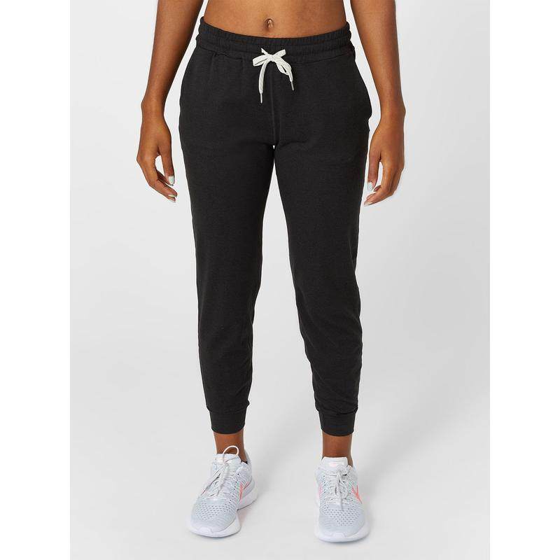 代购Vuori女士运动卫裤柔软舒适宽松版型带口袋轻便透气黑色