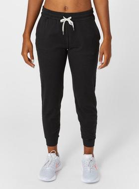 代购Vuori女士运动卫裤柔软舒适宽松版型带口袋轻便透气黑色