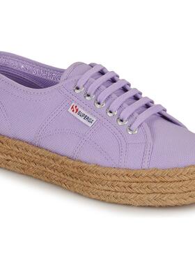 代购Superga女士帆布鞋透气舒适轻便易穿防滑耐磨日常穿搭紫色