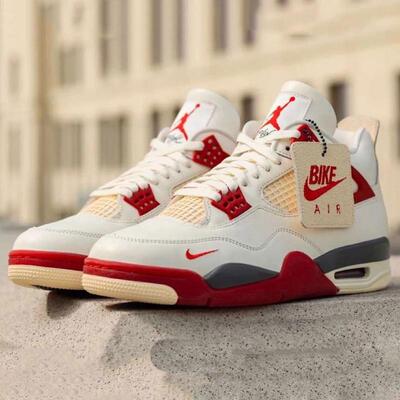 代购BIKE AIR Nigel Sylvester联名款Jordan 4篮球鞋透气缓震时尚