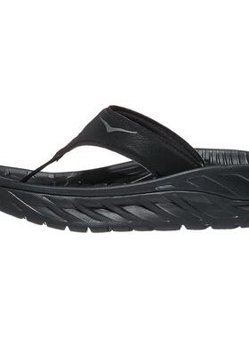 代购Hoka OneOne女士拖鞋缓震支撑脚弓促进步态效率恢复拖鞋黑色