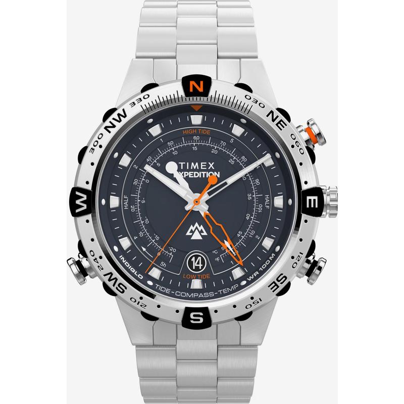 海外代购Timex/天美时男士手表欧美腕表潮汐显示指南针钢带图片