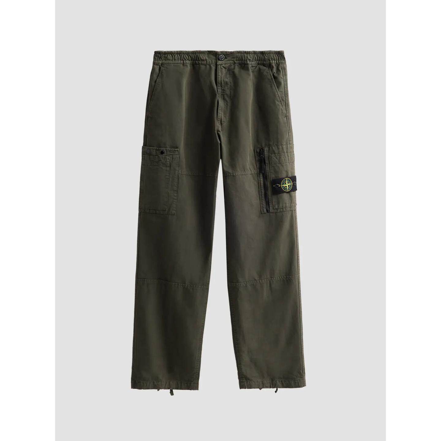 海外代购STONE ISLAND男士休闲裤耐磨透气直筒松紧腰日常通勤