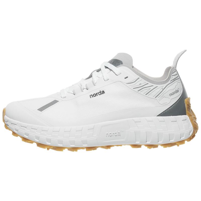 代购NORDA男士越野跑鞋高缓震能量回馈抓地力强耐磨耐久白色鞋面