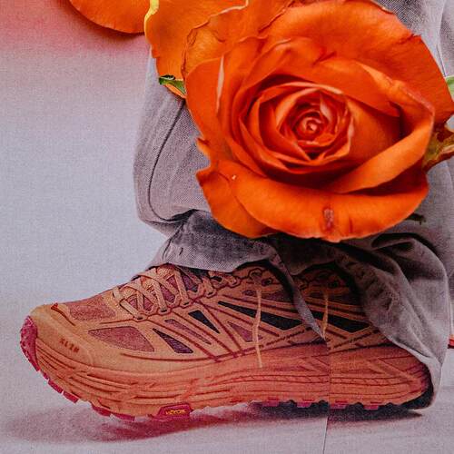 代购Hoka OneOne Mafate Speed 2 X XLIM联名款橙色提花越野跑鞋