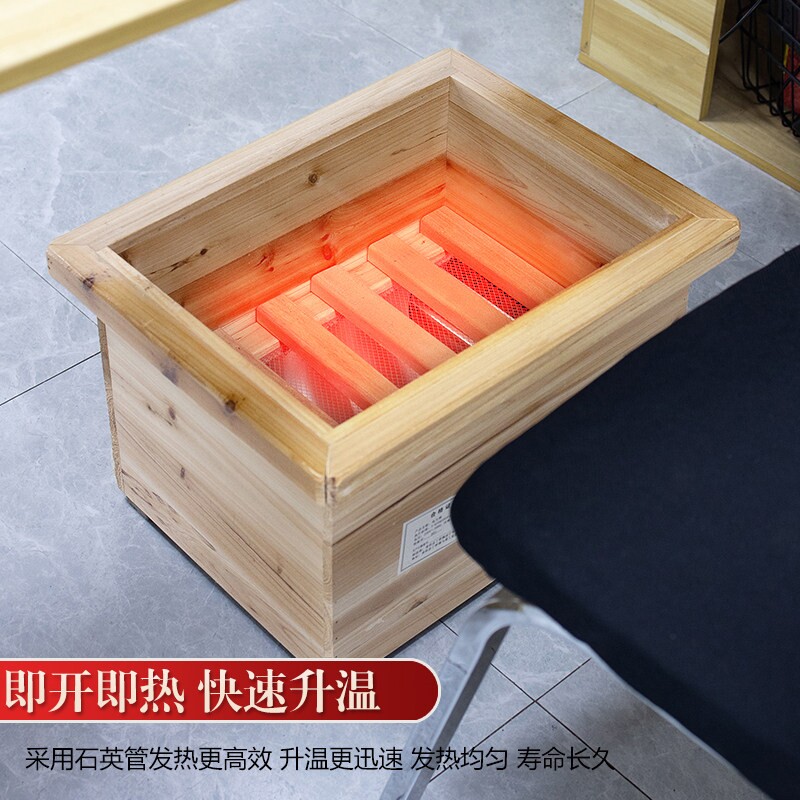 办公室小型取暖器实木火桶家用暖