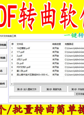 读取PDF转曲工具专业软件一键嵌入印前矢量轮廓非插件文字体线条