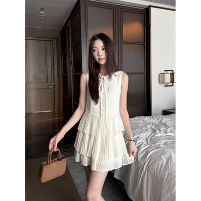 背心上衣女装夏季新款蛋糕短裙半