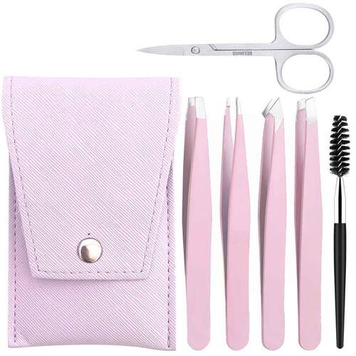 4/6pcs Eyebrow Tweezers Set Stainless Steel Hair Removal Eye