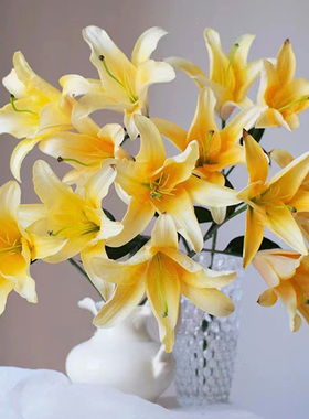 晚霞香水百合鲜花云南基地直发客厅装饰插花橙色插花百合花鲜切花