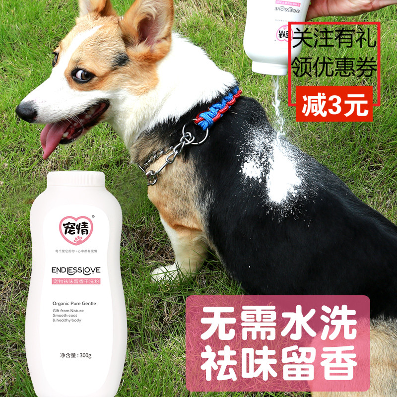 狗狗干洗粉宠物沐浴露小狗狗幼犬免洗除臭猫咪洗澡干粉兔用品泡沫