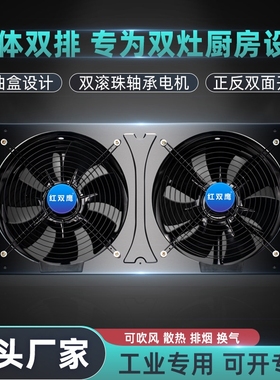 双向换气扇油烟排风扇厨房排烟大力油烟机排气扇换气通风家用吸