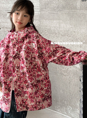 牛哆哆2024秋新款女童冲锋衣外套拉链衫韩版中大童儿童童装71128