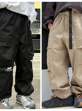 牛哆哆2024秋新款男童女童工装裤休闲裤百搭韩版中大童儿童87628