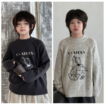 G+童装2025冬季男女童羊毛衫儿童
