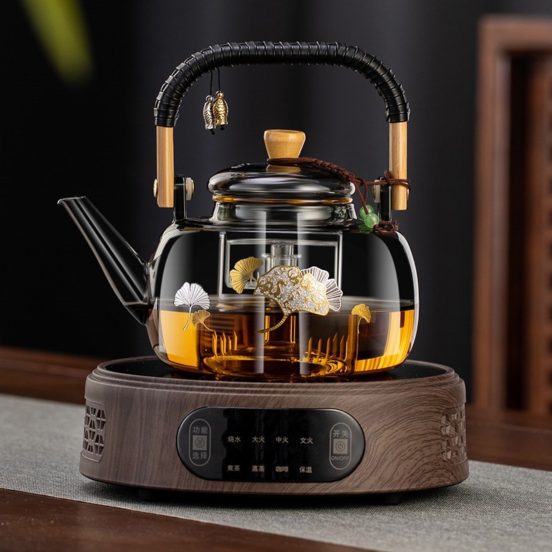 玻璃煮茶壶2025新款烧水壶泡茶家煮茶器用提梁煮茶茶具套装电陶炉,餐饮具,茶壶,淘宝优惠券,粉丝福利购,淘宝优惠卷
