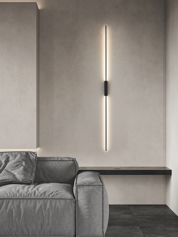 一线天极简壁灯卧室床头2025新款长条客厅电视背景墙led装饰现代