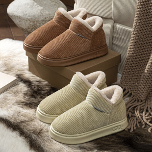 男款 包跟棉拖鞋 外穿防滑软底加厚保暖情侣棉拖鞋 2025新款 女士冬季