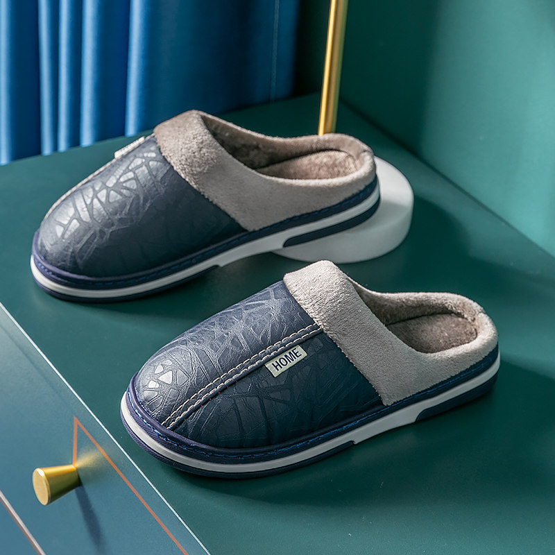 可外穿大码棉拖鞋男款冬季居家居室内家用防滑臭棉鞋防水男士棉拖
