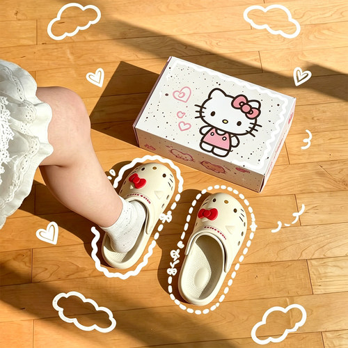 HelloKitty正版授权儿童洞洞鞋