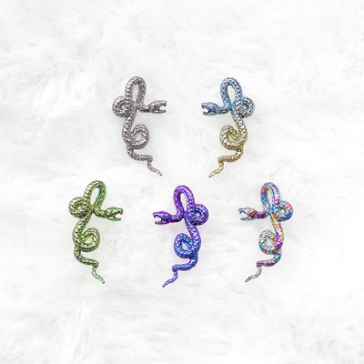 钛合金蛇形耳骨钉小众原创