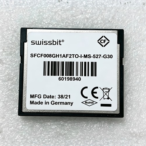 SFCF008GH1AF2TO-I-MS-527-G30德国swissbit工业级CF卡8GB贝加莱