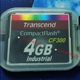 Transcend创见CF卡4G工业级宽温存储卡 CF300 数控机床发那科