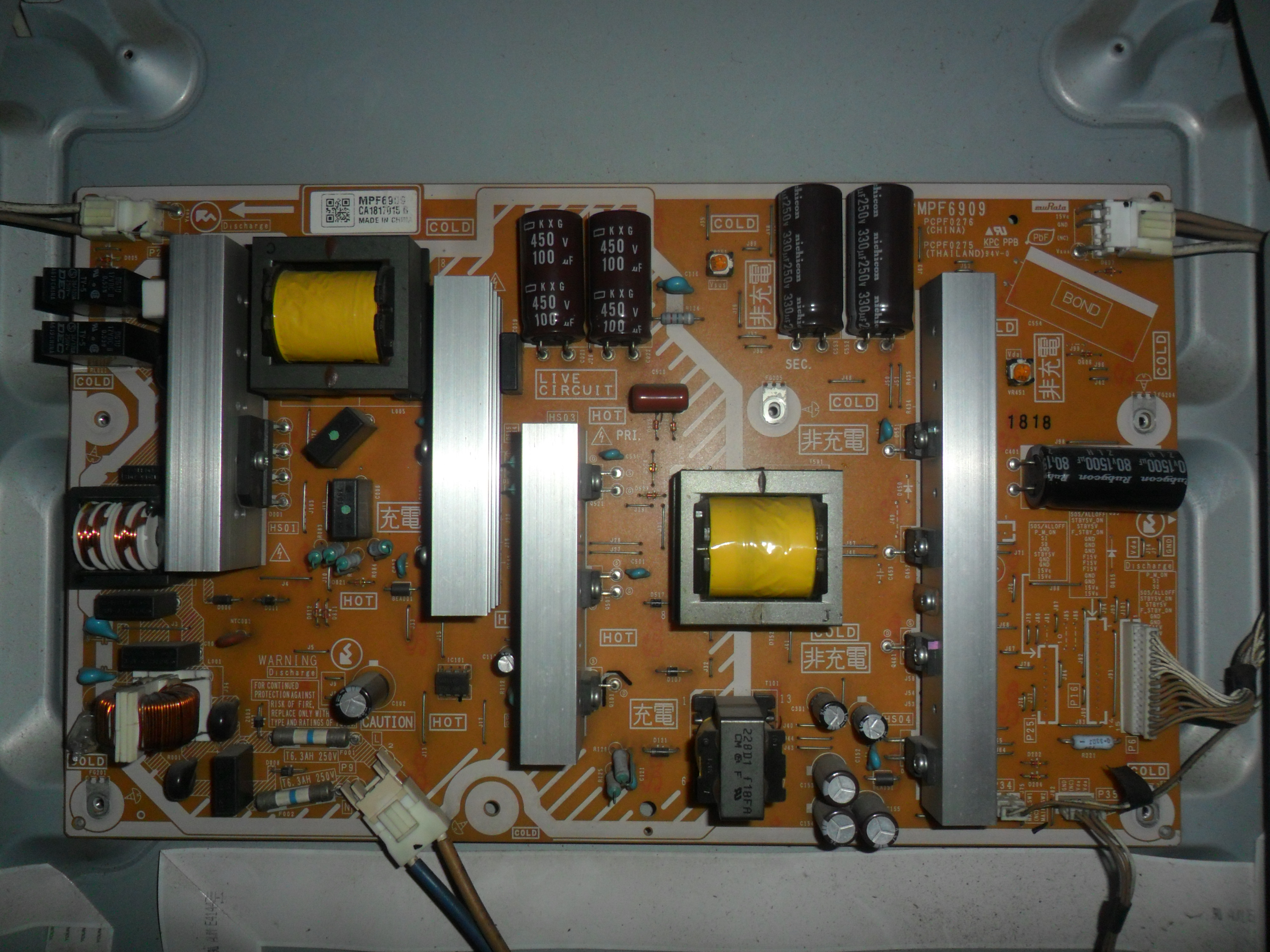 松下TH-P42U33C电源板MPF6909