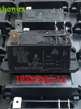 全新原装 T92S7D22-12 30A 6脚 泰科正品继电器 代 RPF2AJD 12VDC