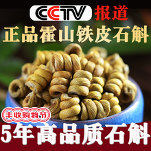 正品霍山铁皮石斛粉枫斗鲜条石斛茶养生茶安徽正宗干条中药材500g