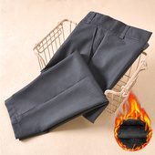 加绒儿童西装 裤 大童长裤 男童灰色西裤 男孩深灰色校服裤 子小学生冬