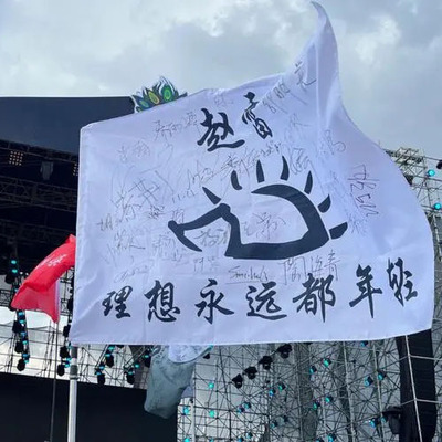 赵雷旗帜演唱会刺猬音乐节巡演现场定制挂旗应援旗子摇滚没有信号