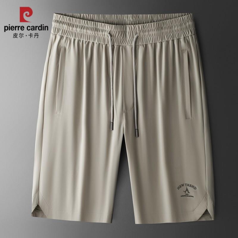 皮尔卡丹正品高端冰丝速干弹力短裤男2025新款夏季大码休闲五分裤